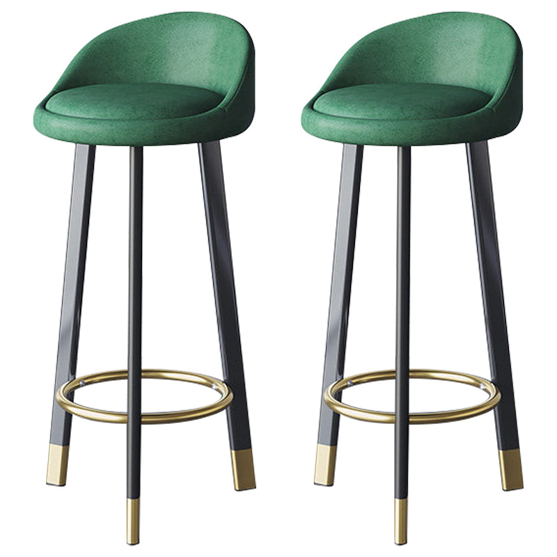 Scandinavian Home Footrest Stool Matte Finish Upholstered Bar Stools