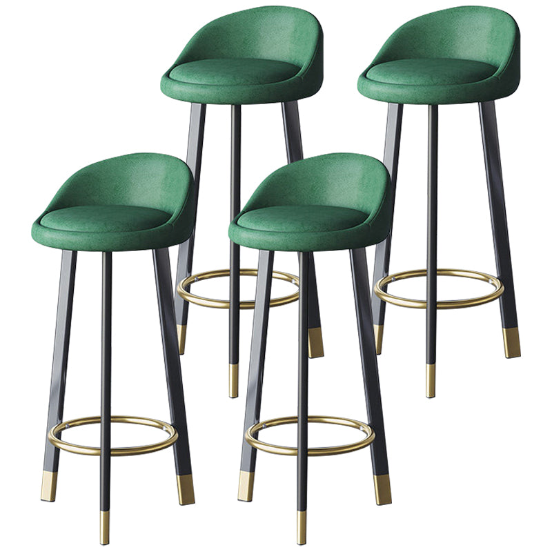 Scandinavian Home Footrest Stool Matte Finish Upholstered Bar Stools