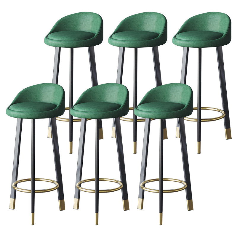 Scandinavian Home Footrest Stool Matte Finish Upholstered Bar Stools