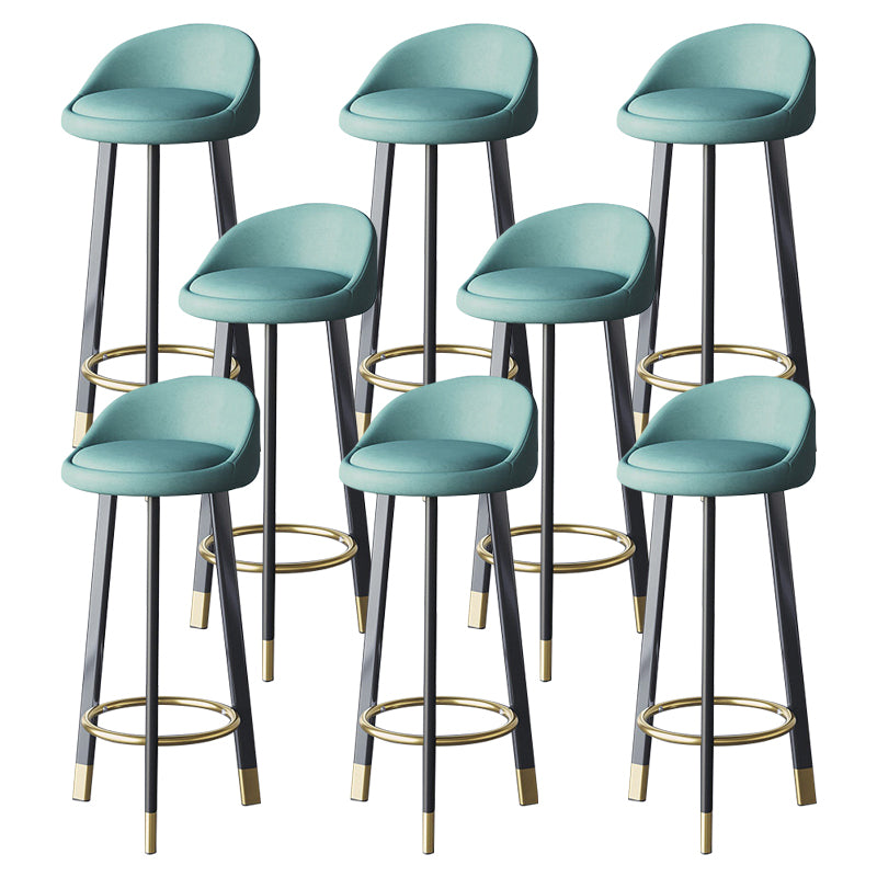 Scandinavian Home Footrest Stool Matte Finish Upholstered Bar Stools
