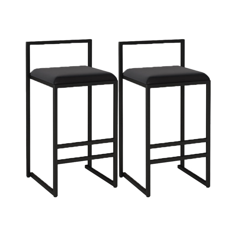 Contemporary Jewelry Shop Footrest Counter Stool Matte Finish Velvet Barstool