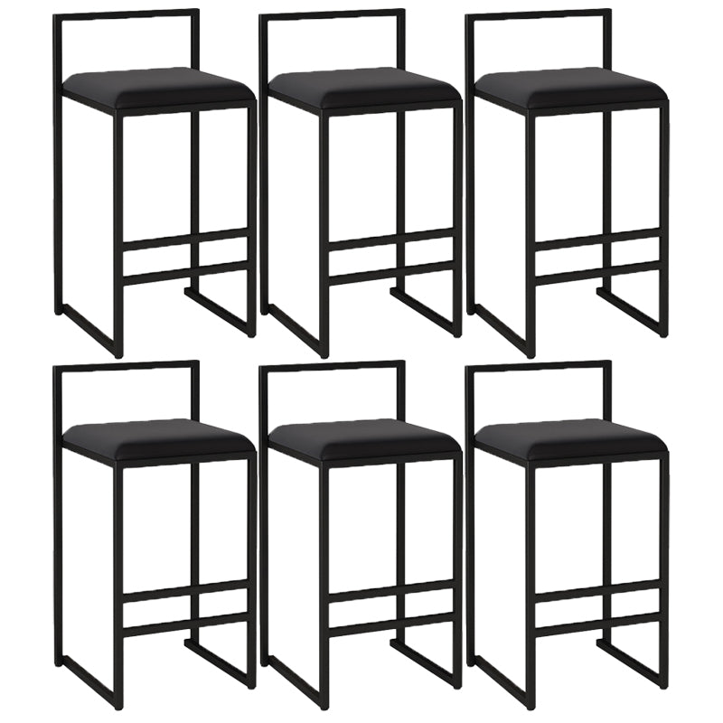 Contemporary Jewelry Shop Footrest Counter Stool Matte Finish Velvet Barstool