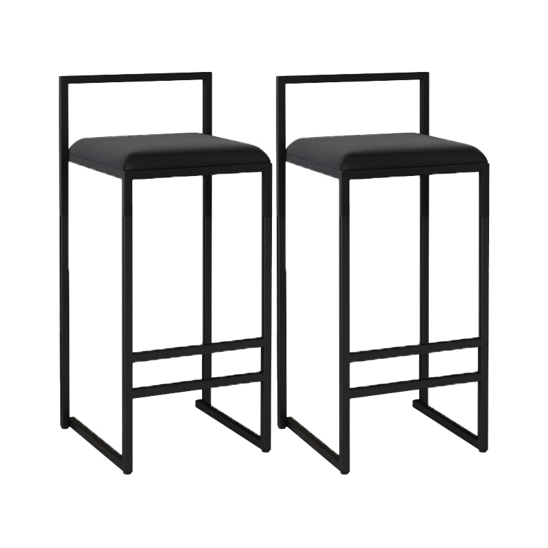 Contemporary Jewelry Shop Footrest Counter Stool Matte Finish Velvet Barstool