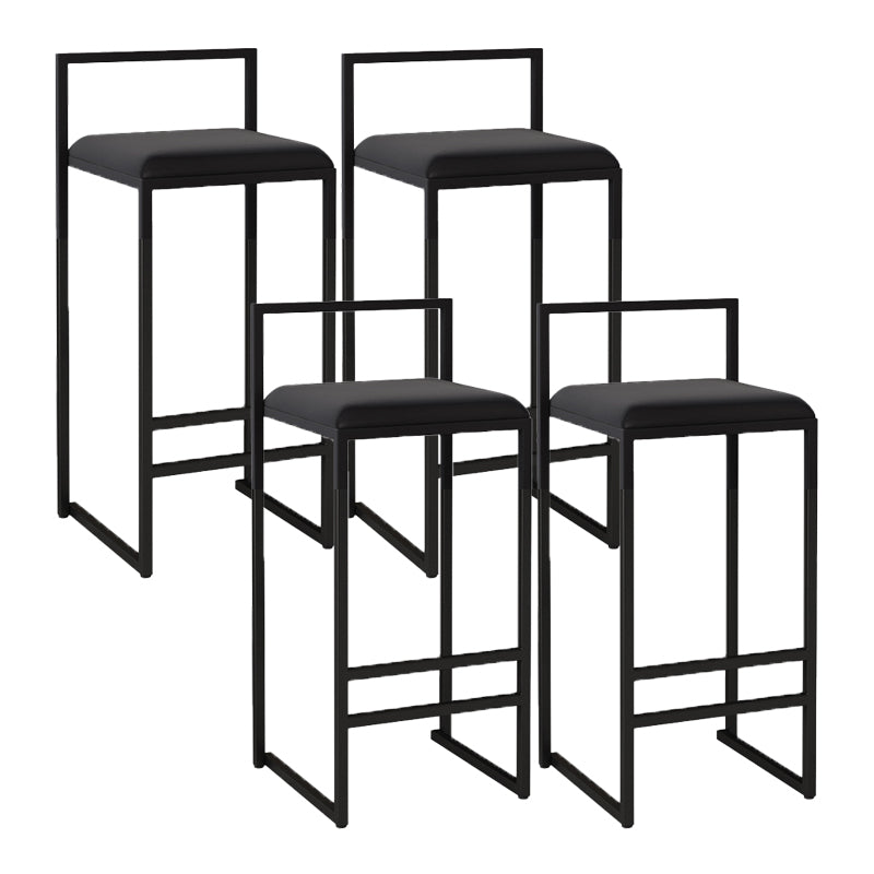 Contemporary Jewelry Shop Footrest Counter Stool Matte Finish Velvet Barstool