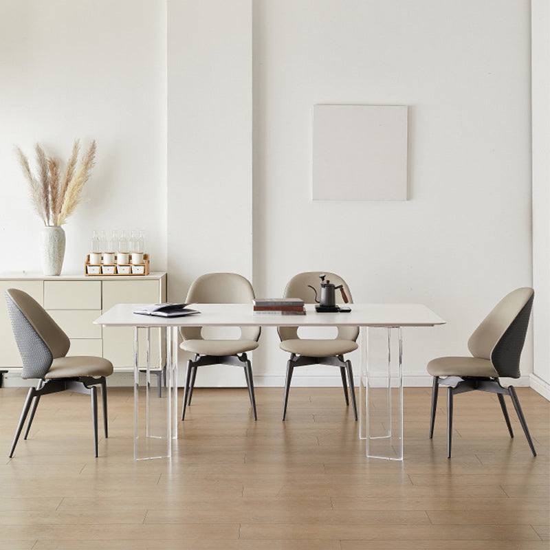 Contemporary Sintered Stone Dining Round Table Set 1/4/5 Pieces Dining Set