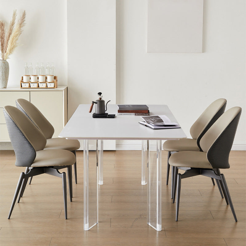 Contemporary Sintered Stone Dining Round Table Set 1/4/5 Pieces Dining Set