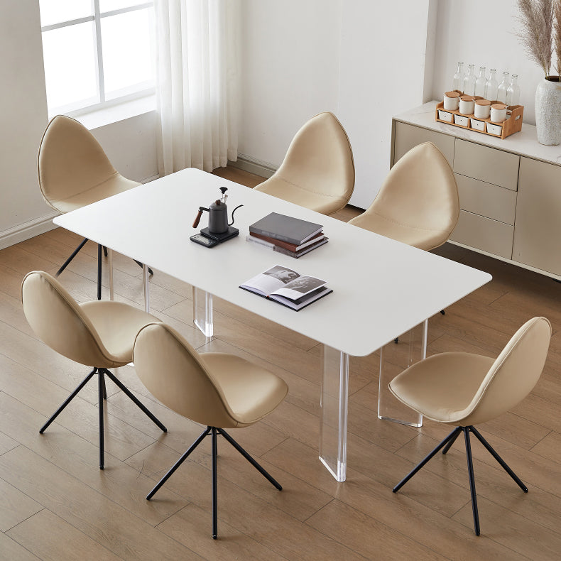 Contemporary Sintered Stone Dining Round Table Set 1/4/5 Pieces Dining Set