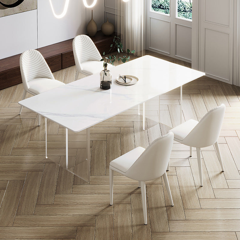 Contemporary Sintered Stone Dining Round Table Set 1/3/4/5 Pieces Dining Set