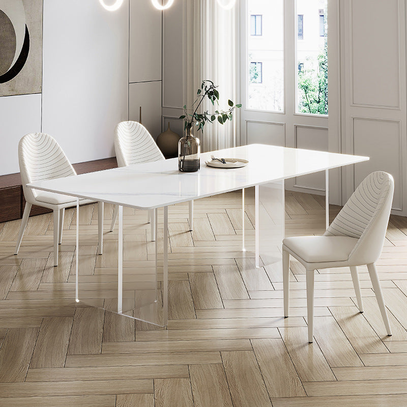 Contemporary Sintered Stone Dining Round Table Set 1/3/4/5 Pieces Dining Set