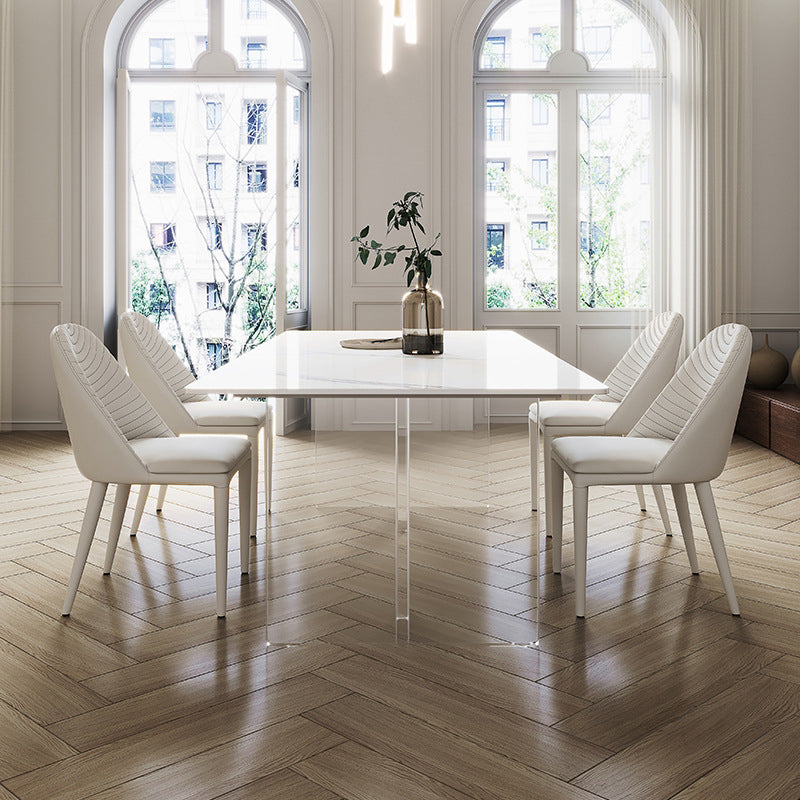 Contemporary Sintered Stone Dining Round Table Set 1/3/4/5 Pieces Dining Set