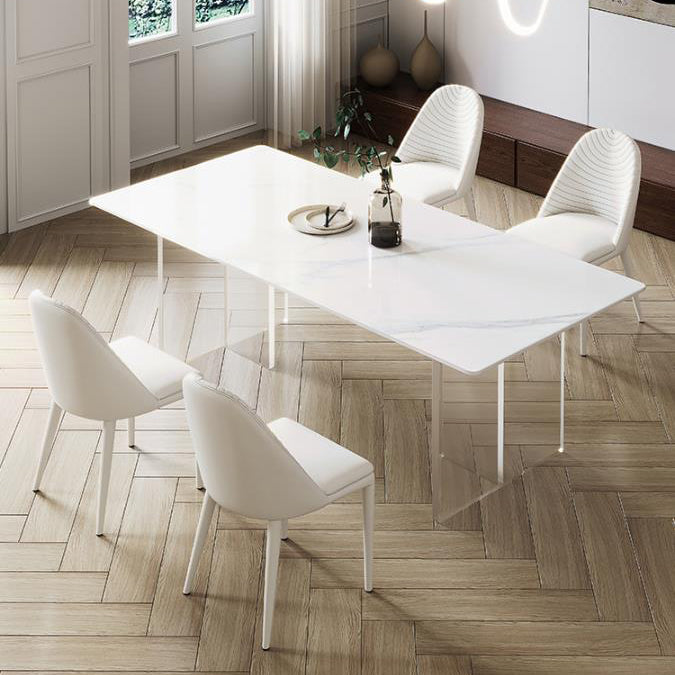 Contemporary Sintered Stone Dining Round Table Set 1/3/4/5 Pieces Dining Set