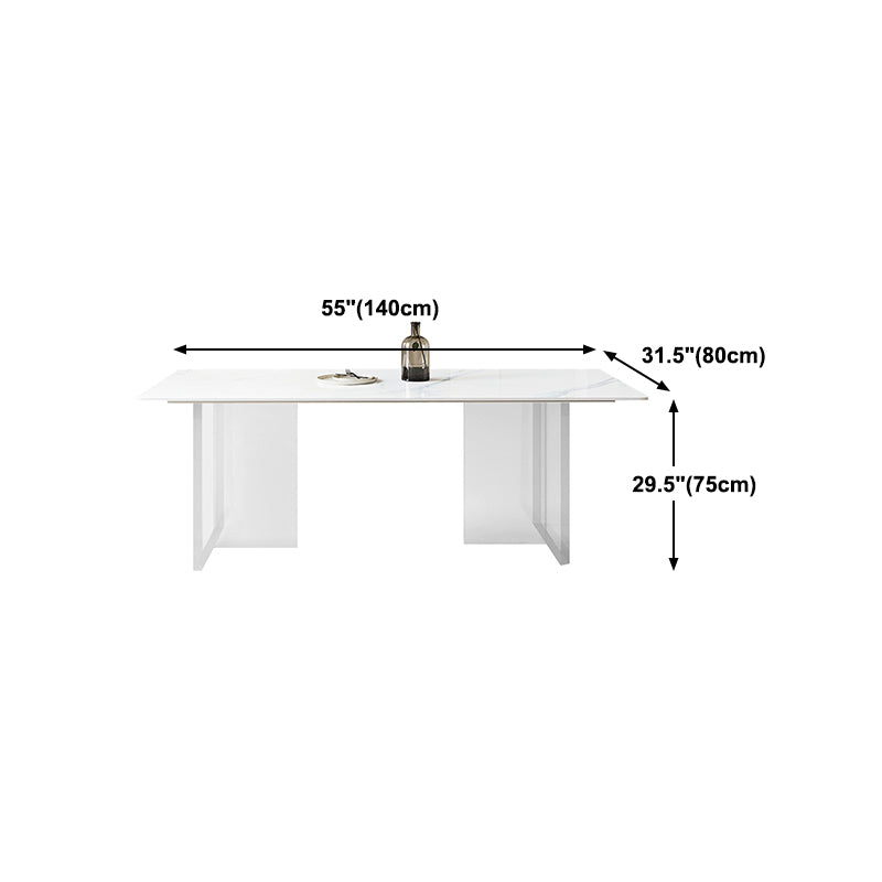 Contemporary Sintered Stone Dining Round Table Set 1/3/4/5 Pieces Dining Set
