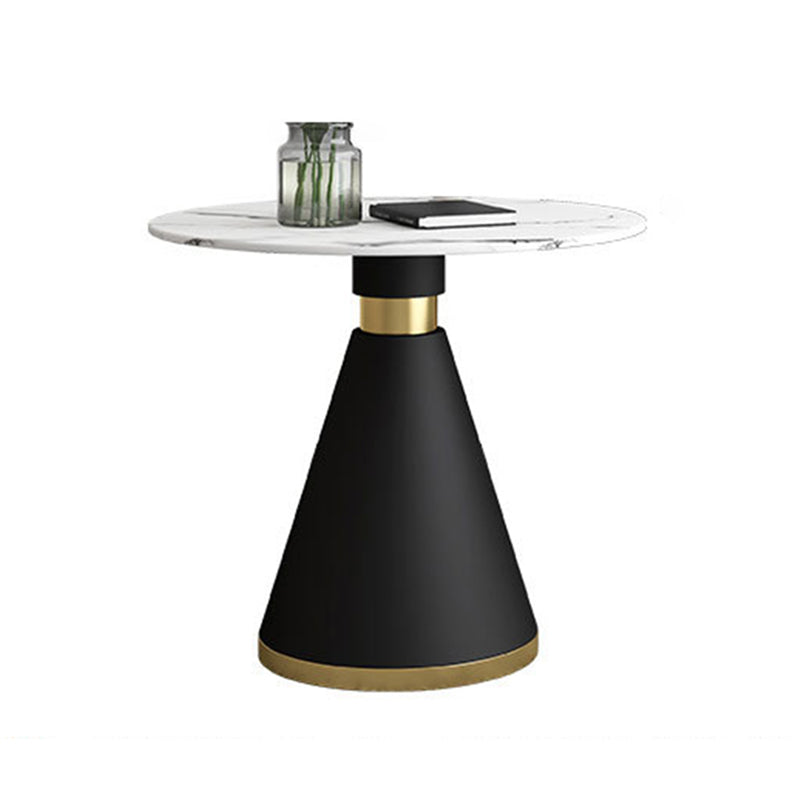 Glam Sintered Stone Dining Table Set Round 1/2/5 Pieces Dining Set