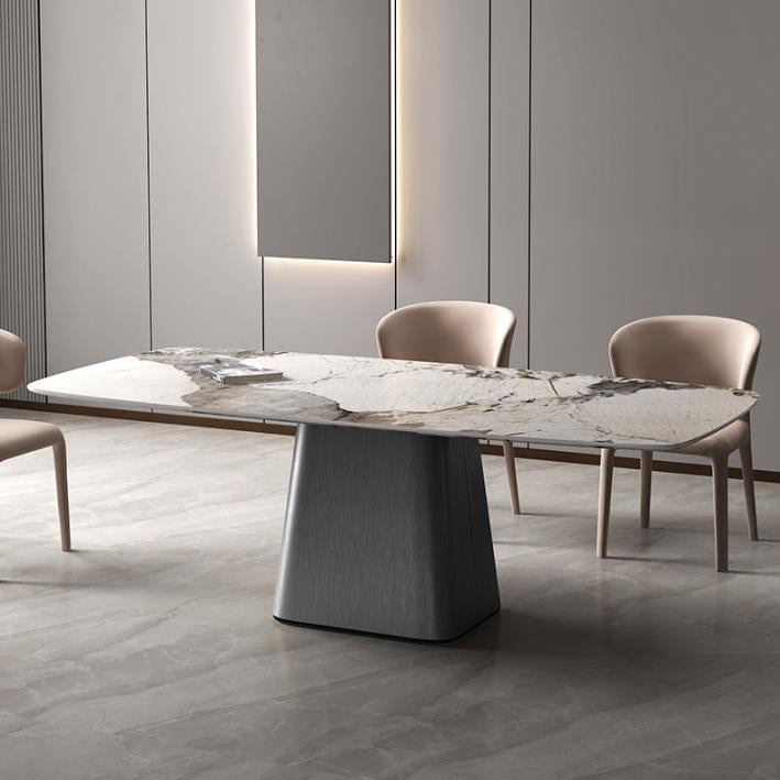 Modern Style Sintered Stone Dining Set Rectangle 1/2/4/7 Pieces Dining Set