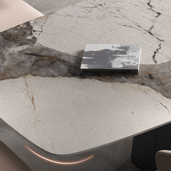 Modern Style Sintered Stone Dining Set Rectangle 1/2/4/7 Pieces Dining Set