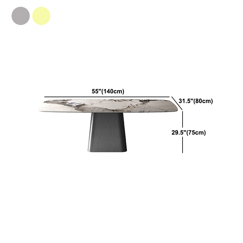 Modern Style Sintered Stone Dining Set Rectangle 1/2/4/7 Pieces Dining Set