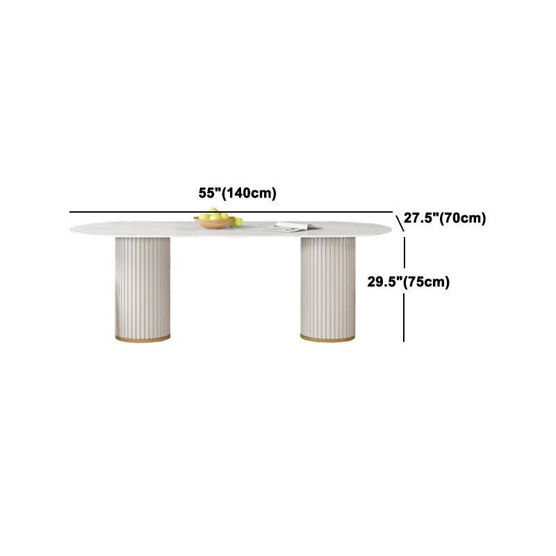 Glam Style Sintered Stone Dining Set Rectangle 1/2/5 Pieces Dining Set for Dining Areas