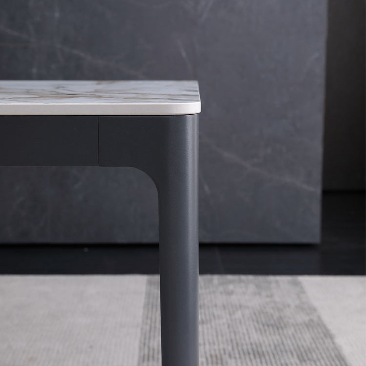 Modern Style Dining Table Sintered Stone Rectangle Table for Dining Room