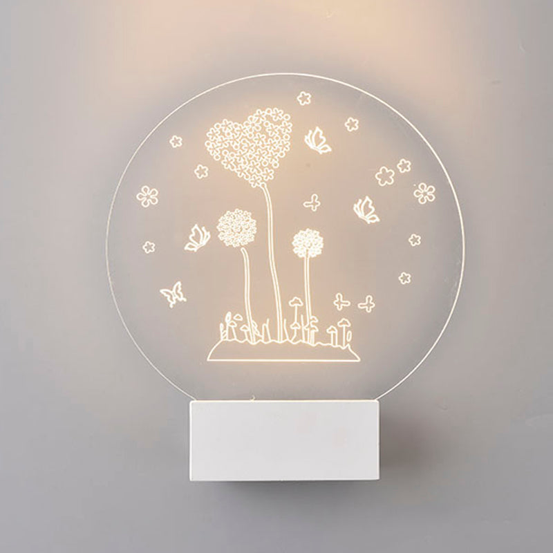 Creative Acrylic Wall Light Modern LED Wall Light Fixture for Bedroom