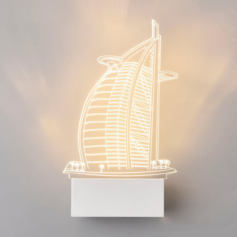 Creative Acrylic Wall Light Modern LED Wall Light Fixture for Bedroom