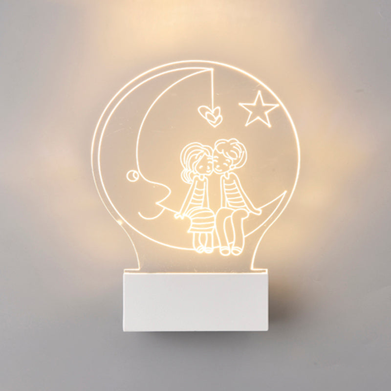 Creative Acrylic Wall Light Modern LED Wall Light Fixture for Bedroom