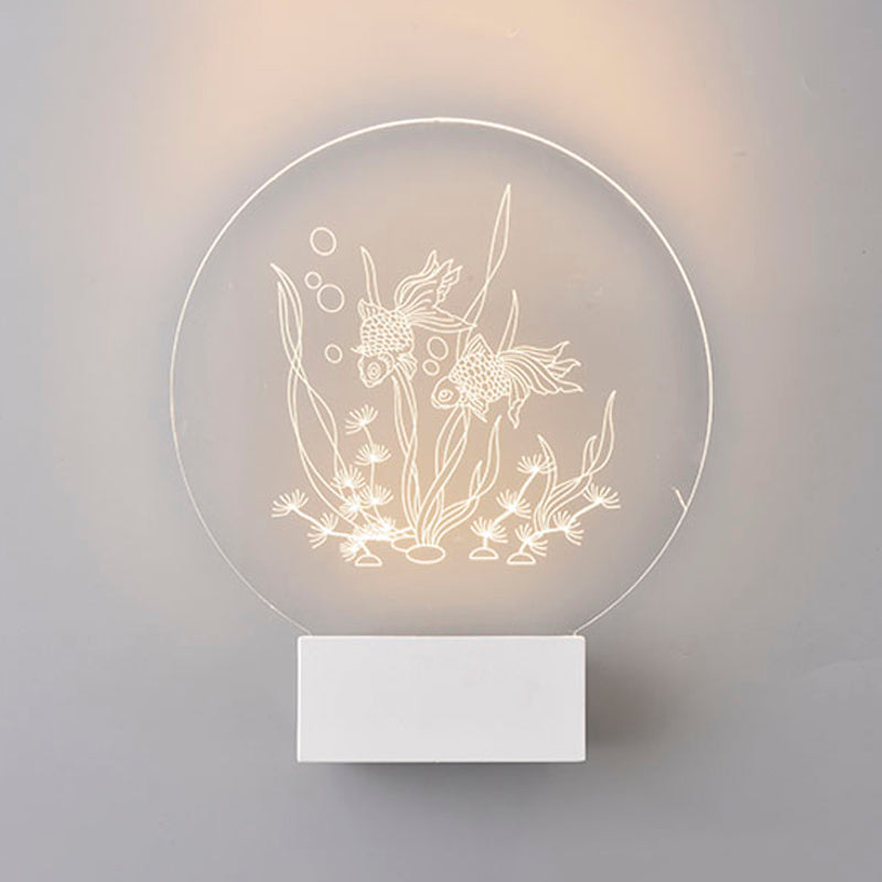 Creative Acrylic Wall Light Modern LED Wall Light Fixture for Bedroom
