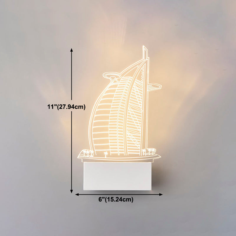 Creative Acrylic Wall Light Modern LED Wall Light Fixture for Bedroom