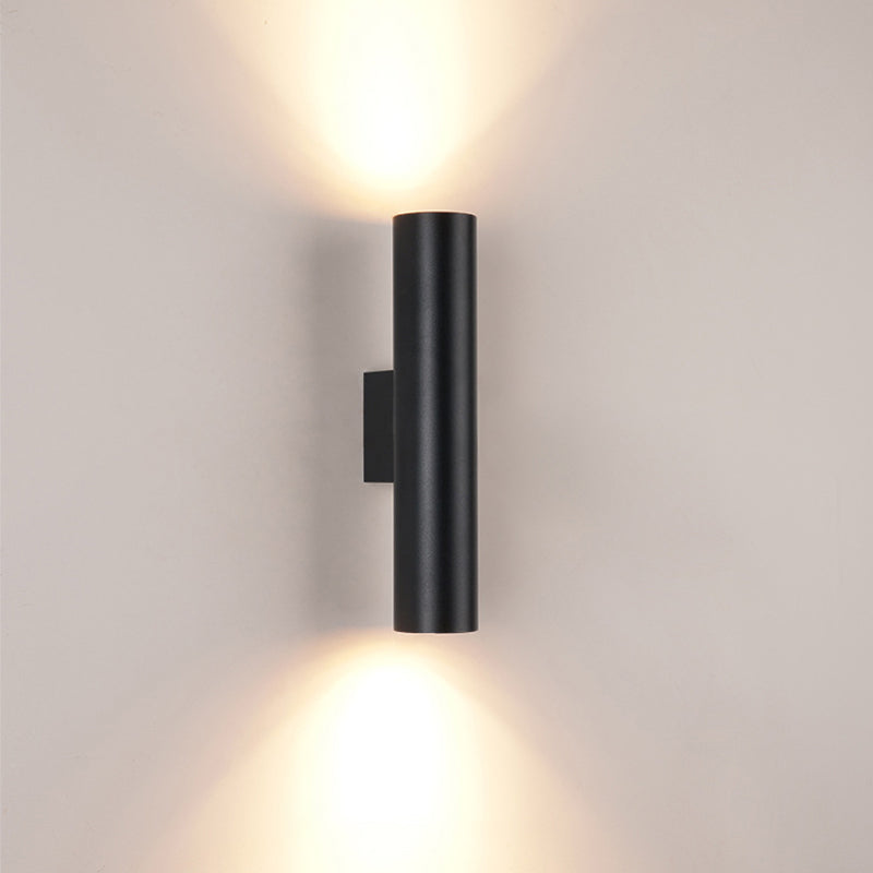 2 Lights Tubular Wall Lights Modern Style Metal Wall Mounted Lamps