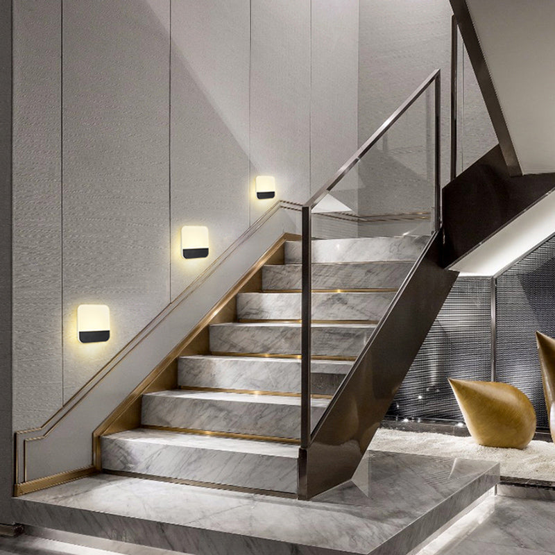 Geometry Shape Metal Wall Light Modern Style 1 Light Wall Mounted Light Fixture