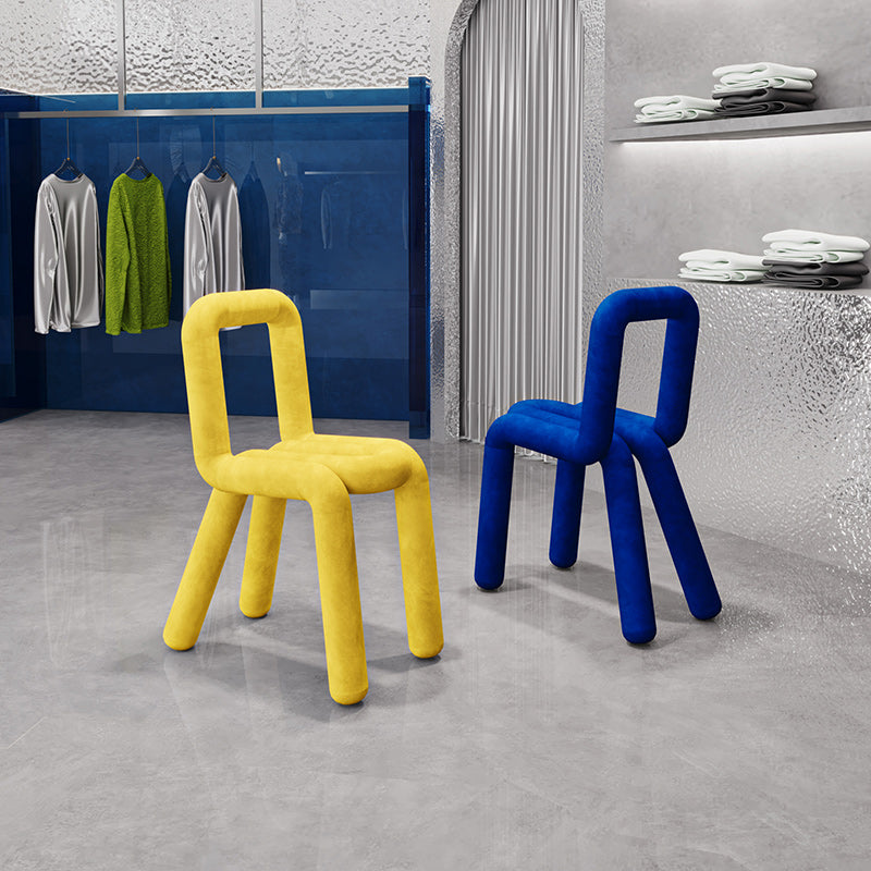 Contemporary Style Side Chair Open Back Dining Chair for Indoor