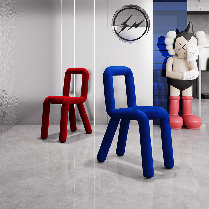 Contemporary Style Side Chair Open Back Dining Chair for Indoor