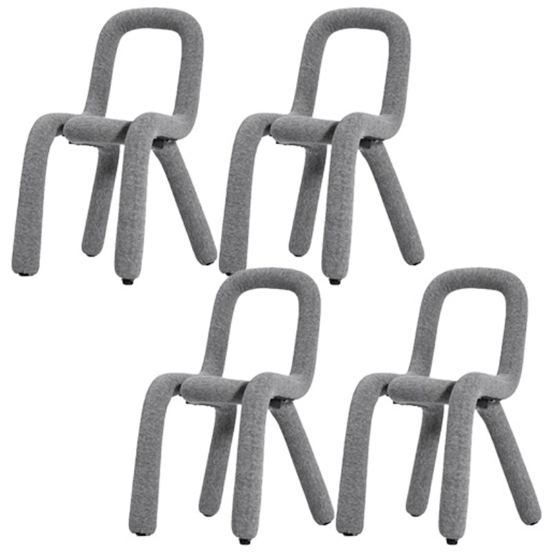 Contemporary Style Side Chair Open Back Dining Chair for Indoor