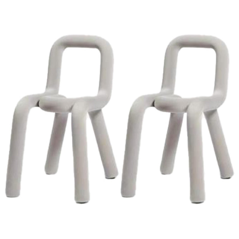 Contemporary Style Side Chair Open Back Dining Chair for Indoor