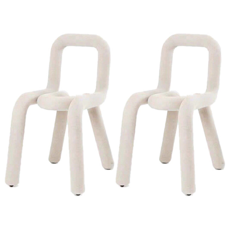 Contemporary Style Side Chair Open Back Dining Chair for Indoor