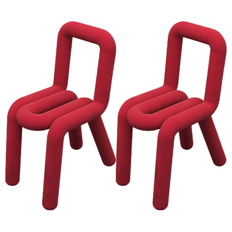 Contemporary Style Side Chair Open Back Dining Chair for Indoor