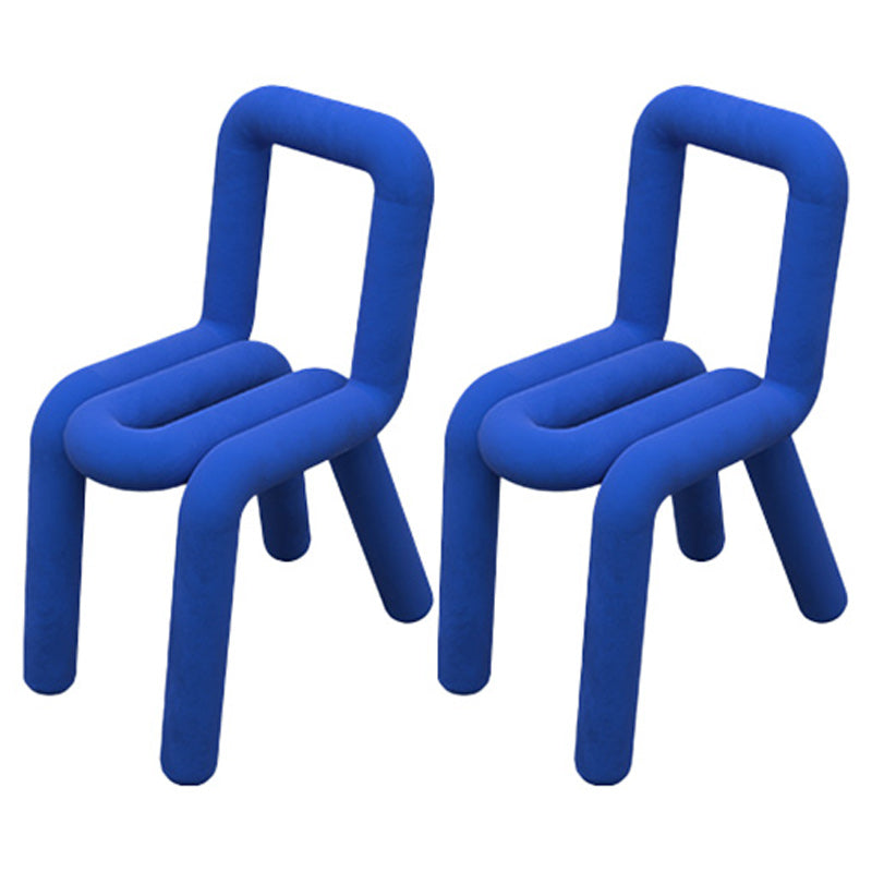 Contemporary Style Side Chair Open Back Dining Chair for Indoor