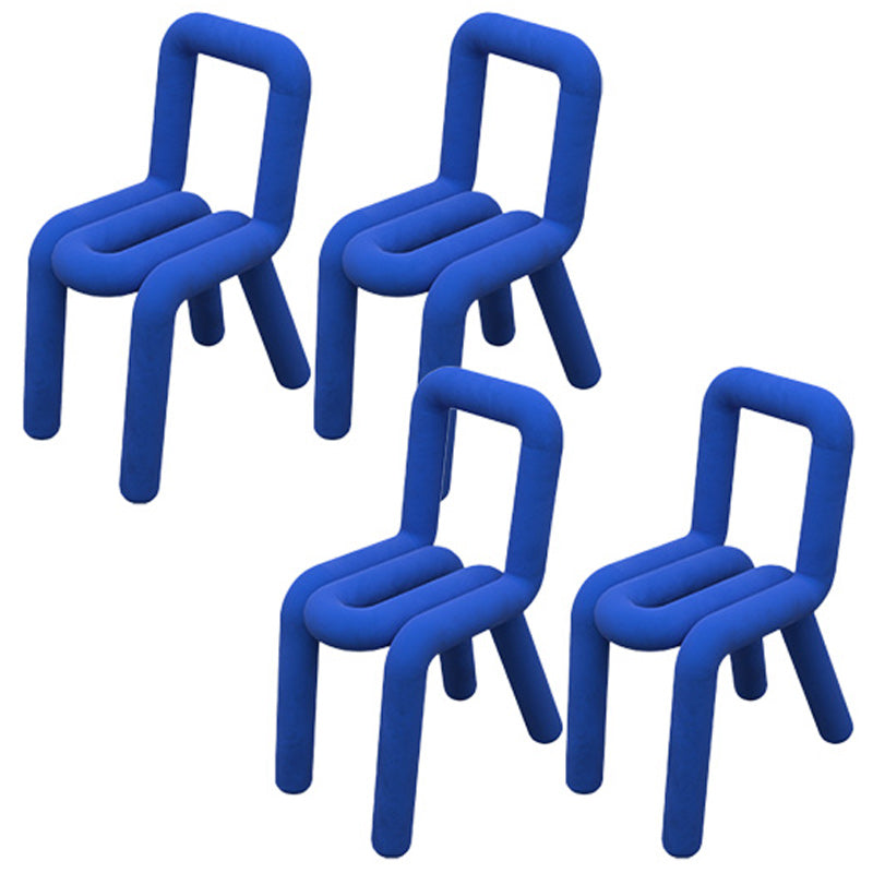 Contemporary Style Side Chair Open Back Dining Chair for Indoor