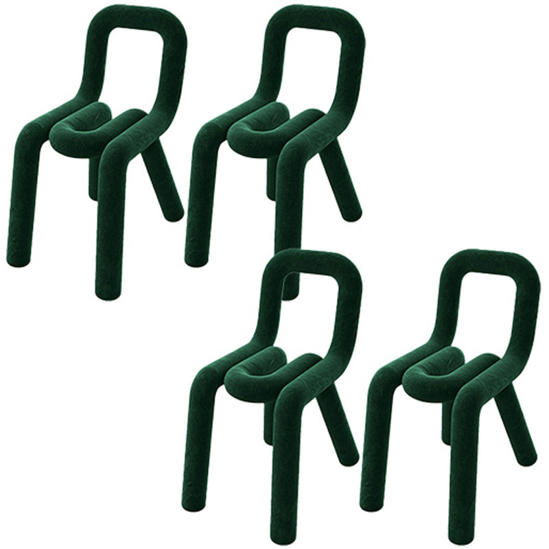 Contemporary Style Side Chair Open Back Dining Chair for Indoor