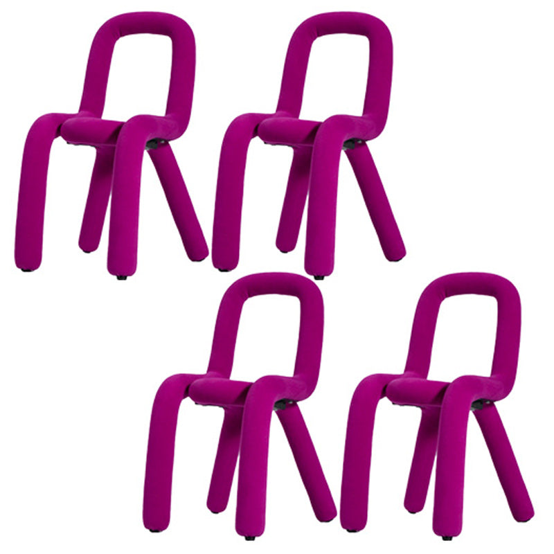 Contemporary Style Side Chair Open Back Dining Chair for Indoor