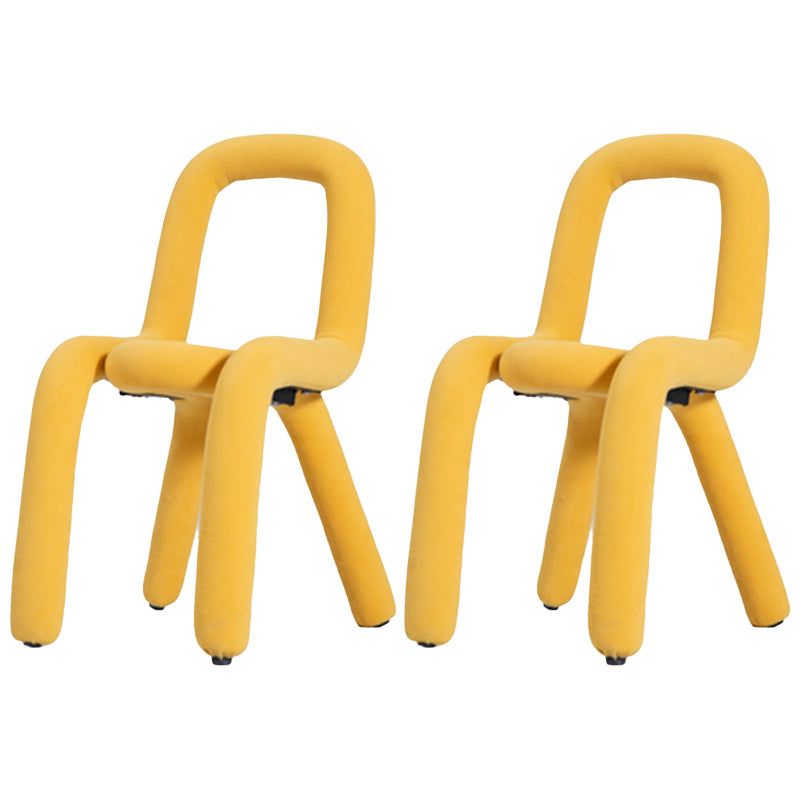 Contemporary Style Side Chair Open Back Dining Chair for Indoor