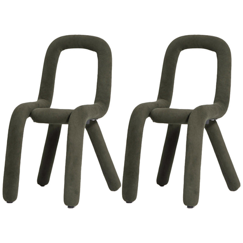 Contemporary Style Side Chair Open Back Dining Chair for Indoor