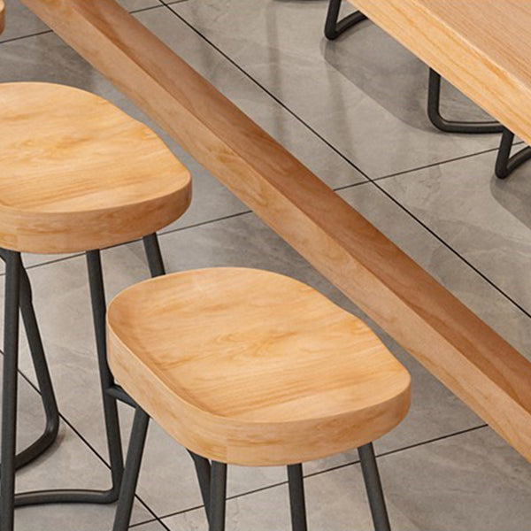 Luxury Rectangular Bar Table Set 1/5/6/11 Pieces Wooden Counter Table with High Stools