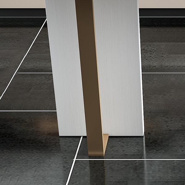 Glam 1/2/5 Pieces Sintered Stone Bar Table Set Rectangular Counter Set for Dining Room