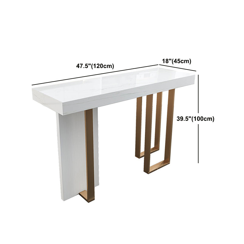 Glam 1/2/5 Pieces Sintered Stone Bar Table Set Rectangular Counter Set for Dining Room