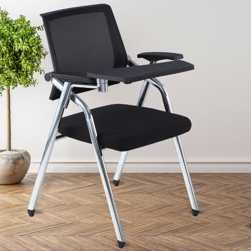 Mesh Mid Back Conference Chair Contemporary Fixed Arms Office Chair