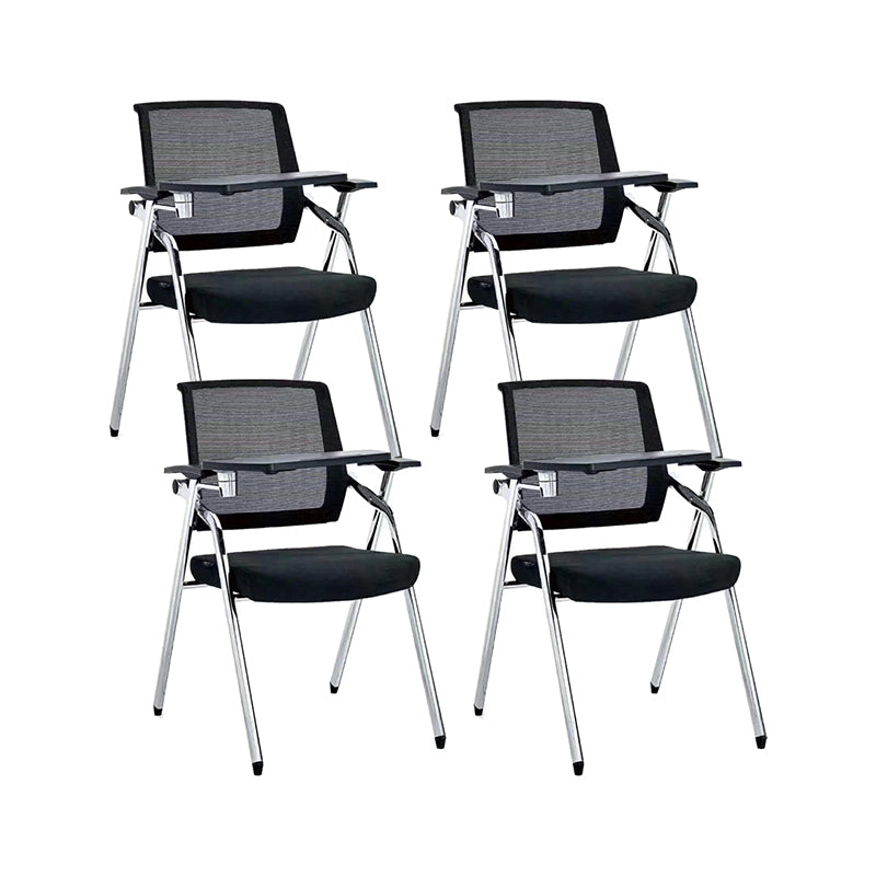 Mesh Mid Back Conference Chair Contemporary Fixed Arms Office Chair