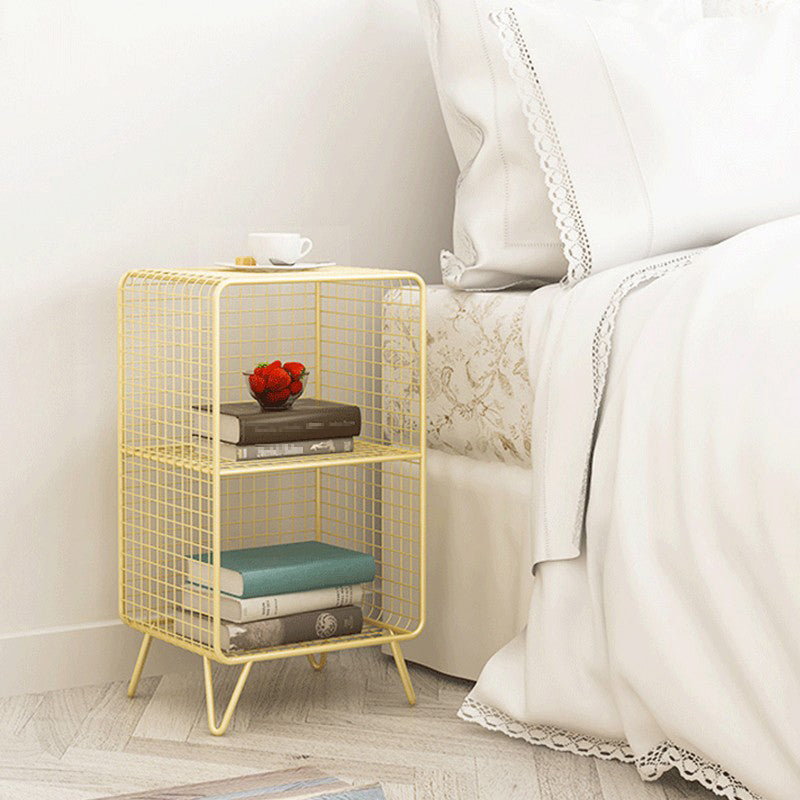 Modern Standard Bookcase Home Office Metal Bookshelf with Shelves