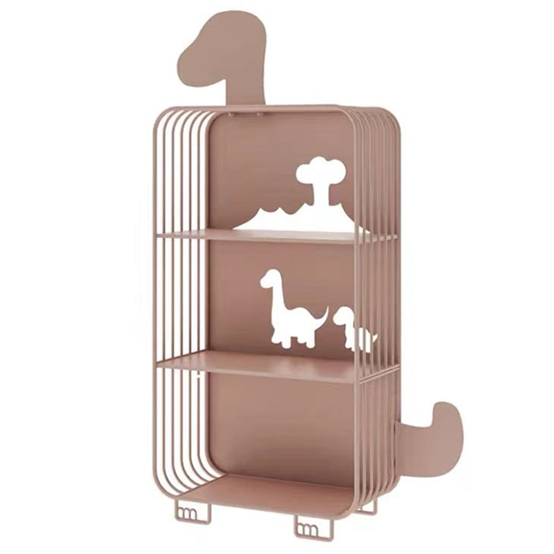 Modern Style Bookshelf Standard Closed Back Iron Bookcase for Home