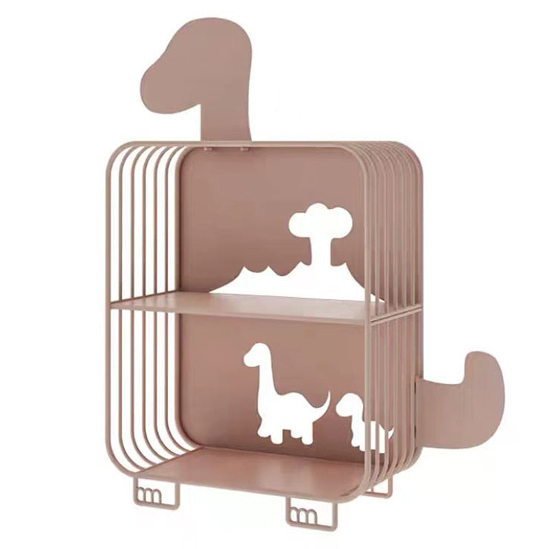 Modern Style Bookshelf Standard Closed Back Iron Bookcase for Home