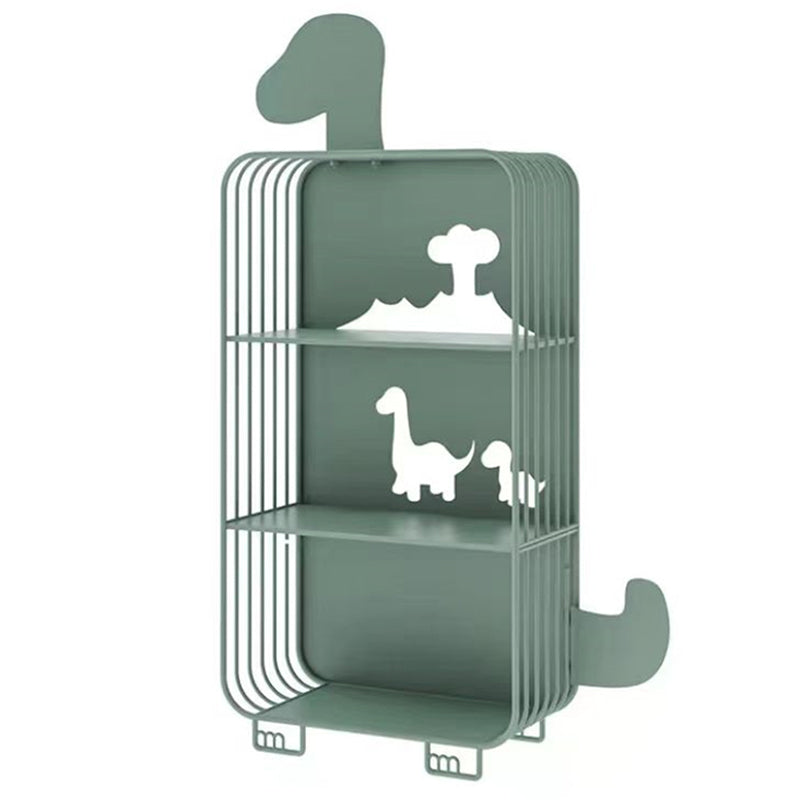 Modern Style Bookshelf Standard Closed Back Iron Bookcase for Home